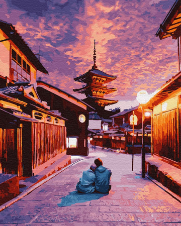 Romance à Kyoto - Peinture par numéro