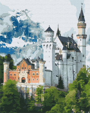 Le château de Neuschwanstein - Peinture par numéro