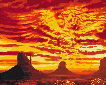 Phoenix dans le désert - Peinture par numéro